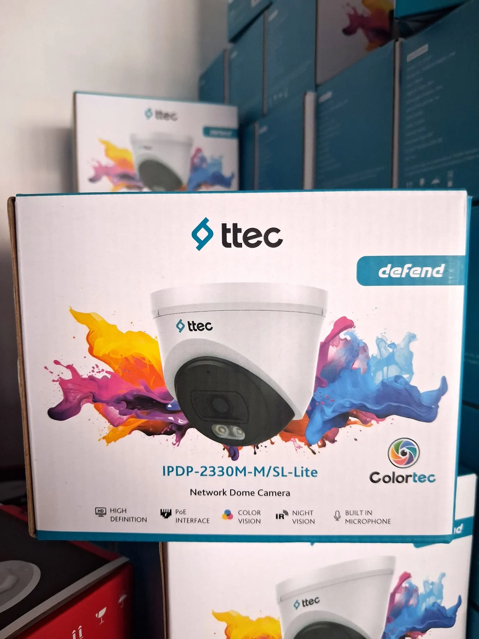 ttec FULL COLOR DOME IPDP-2330M-M/SL-Lite 2MP 2.8mm Sabit Lensli IR KAMERA
